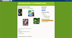 Desktop Screenshot of microbiologiayecosistemas.blogspot.com
