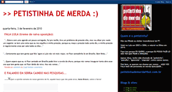 Desktop Screenshot of petistinha.blogspot.com