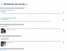 Tablet Screenshot of petistinha.blogspot.com