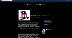 Desktop Screenshot of metallicaalejandra.blogspot.com