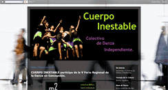 Desktop Screenshot of cuerpoinestable.blogspot.com