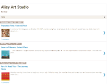 Tablet Screenshot of alleyartstudio.blogspot.com