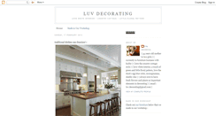 Desktop Screenshot of luvdecorating.blogspot.com