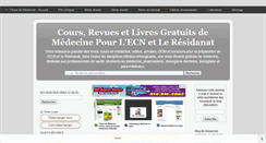 Desktop Screenshot of coursdemedecine.blogspot.com