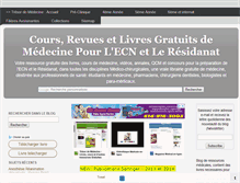 Tablet Screenshot of coursdemedecine.blogspot.com