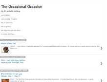 Tablet Screenshot of occasional-occasion.blogspot.com