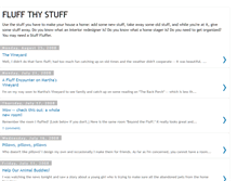 Tablet Screenshot of fluffthystuff.blogspot.com