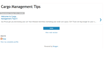 Tablet Screenshot of cargomanagementtips.blogspot.com