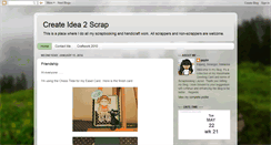 Desktop Screenshot of createidea2scrap.blogspot.com