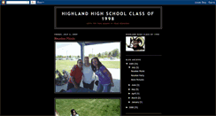 Desktop Screenshot of highlandhighschoolclassof1998.blogspot.com