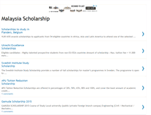 Tablet Screenshot of malaysiascholarship.blogspot.com