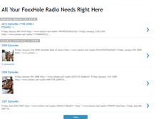 Tablet Screenshot of foxxholeradio.blogspot.com