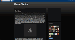 Desktop Screenshot of music-topics.blogspot.com