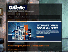 Tablet Screenshot of gillettepromo.blogspot.com