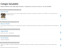 Tablet Screenshot of colegiosaludable.blogspot.com