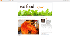 Desktop Screenshot of eatfoodnotjunk.blogspot.com
