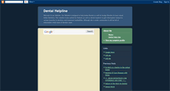 Desktop Screenshot of dentalhelpline.blogspot.com