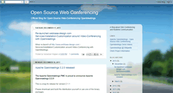 Desktop Screenshot of opensourcewebconferencing.blogspot.com