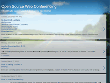 Tablet Screenshot of opensourcewebconferencing.blogspot.com