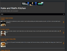 Tablet Screenshot of katieandmattskitchen.blogspot.com