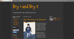 Desktop Screenshot of boy1andboy2.blogspot.com