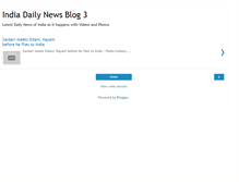Tablet Screenshot of indiadailynewsblog3.blogspot.com