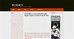 Desktop Screenshot of nhlonlinetv.blogspot.com