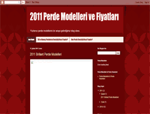 Tablet Screenshot of 2011perdemodelleri.blogspot.com