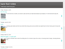 Tablet Screenshot of bare-foot-notes.blogspot.com