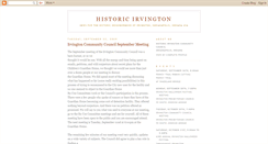 Desktop Screenshot of historicirvington.blogspot.com