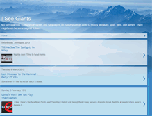 Tablet Screenshot of iseegiants.blogspot.com