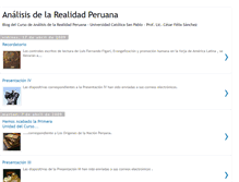 Tablet Screenshot of analisisdelarealidadperuana.blogspot.com