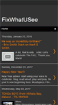 Mobile Screenshot of fixwhatusee.blogspot.com