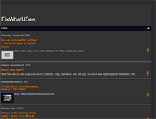 Tablet Screenshot of fixwhatusee.blogspot.com