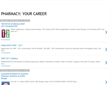 Tablet Screenshot of pharmcareer.blogspot.com