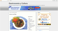 Desktop Screenshot of culturaygastronomia.blogspot.com