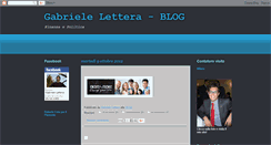 Desktop Screenshot of gabrielelettera.blogspot.com