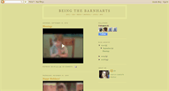 Desktop Screenshot of beingthebarnharts.blogspot.com