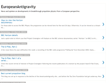 Tablet Screenshot of europeanantigravity.blogspot.com