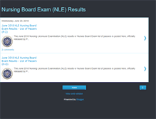 Tablet Screenshot of nleboardexamresults.blogspot.com