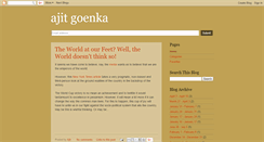 Desktop Screenshot of ajitgoenka.blogspot.com