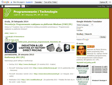 Tablet Screenshot of maciej-progtech.blogspot.com