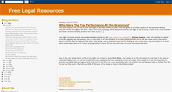 Desktop Screenshot of freelegalresources.blogspot.com