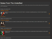 Tablet Screenshot of notesfromtheunderbed.blogspot.com