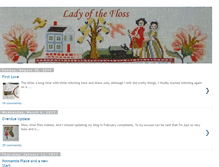 Tablet Screenshot of ladyofthefloss.blogspot.com