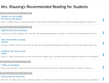 Tablet Screenshot of mrsklausinganddhsread.blogspot.com