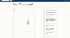 Desktop Screenshot of heyywhatabout.blogspot.com