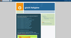 Desktop Screenshot of giochiflahgame.blogspot.com