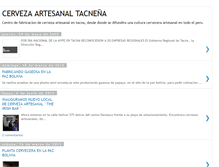Tablet Screenshot of cervezastacna.blogspot.com
