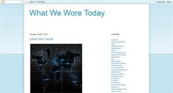 Desktop Screenshot of bythewaythisiswhatweworetoday.blogspot.com
